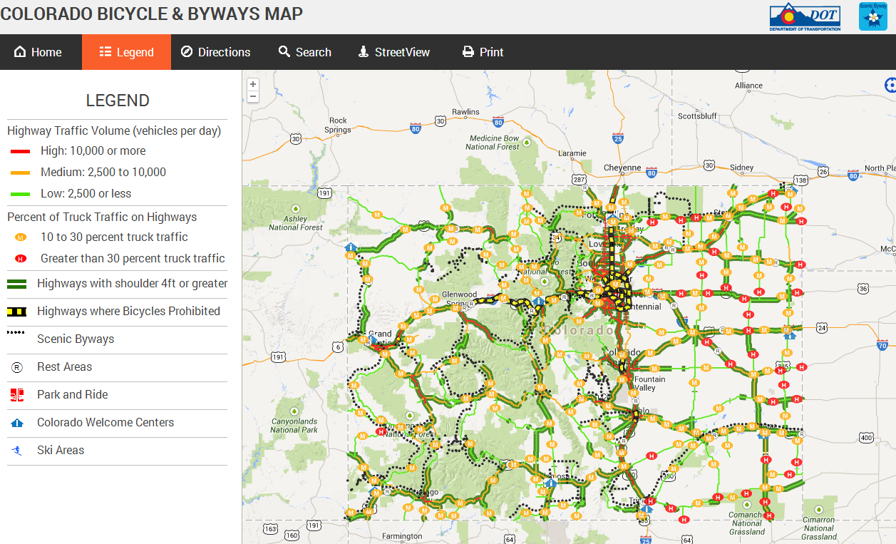 CDOT online map capture