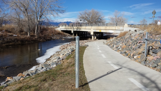 Repaired underpass St. Vrain Greenway & Boston Ave.