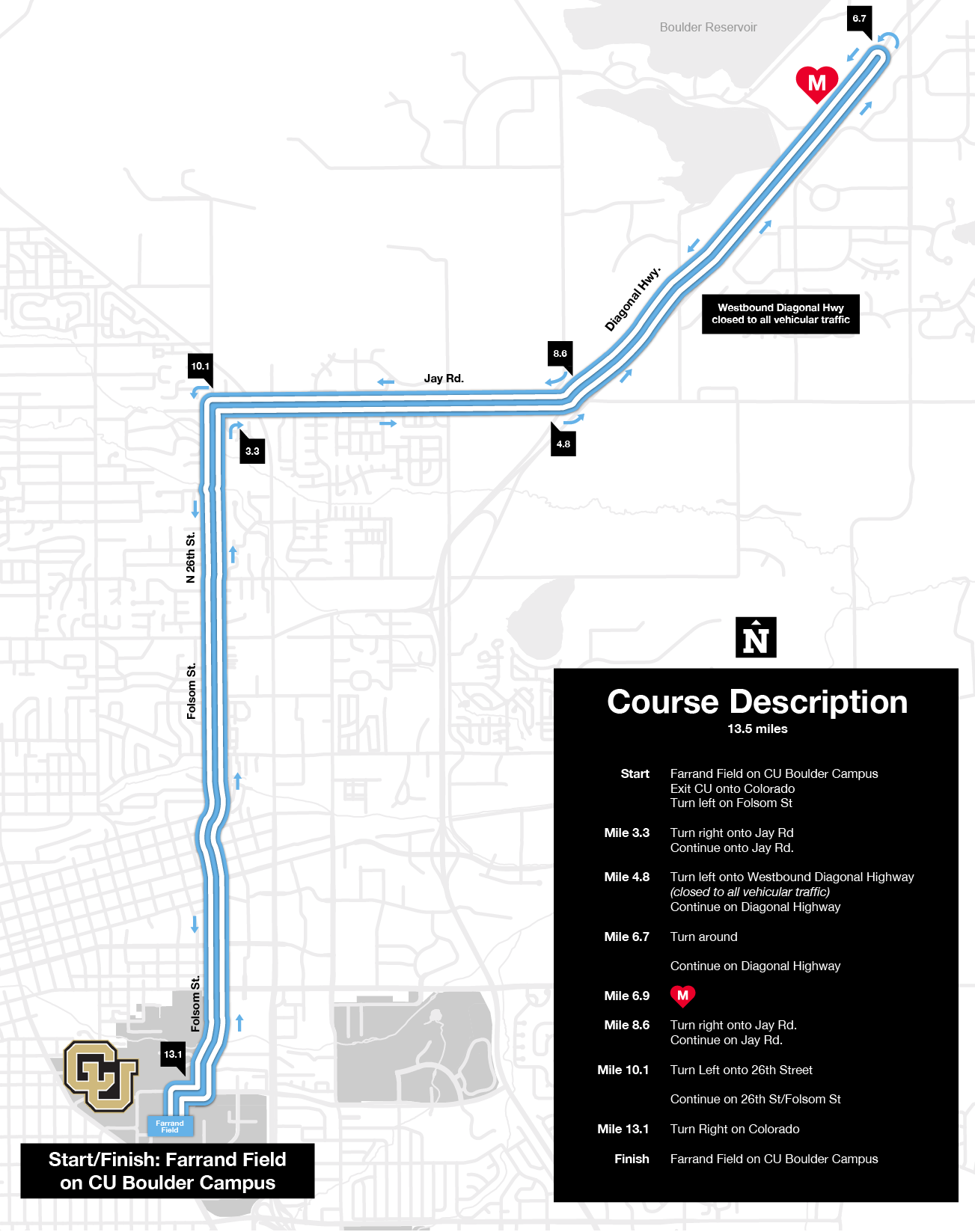 Ride for Magnus Course Map