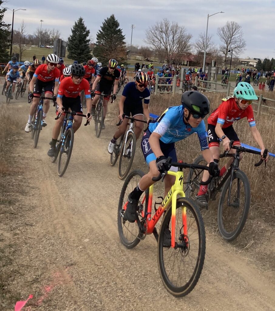 Youth cyclocross racers