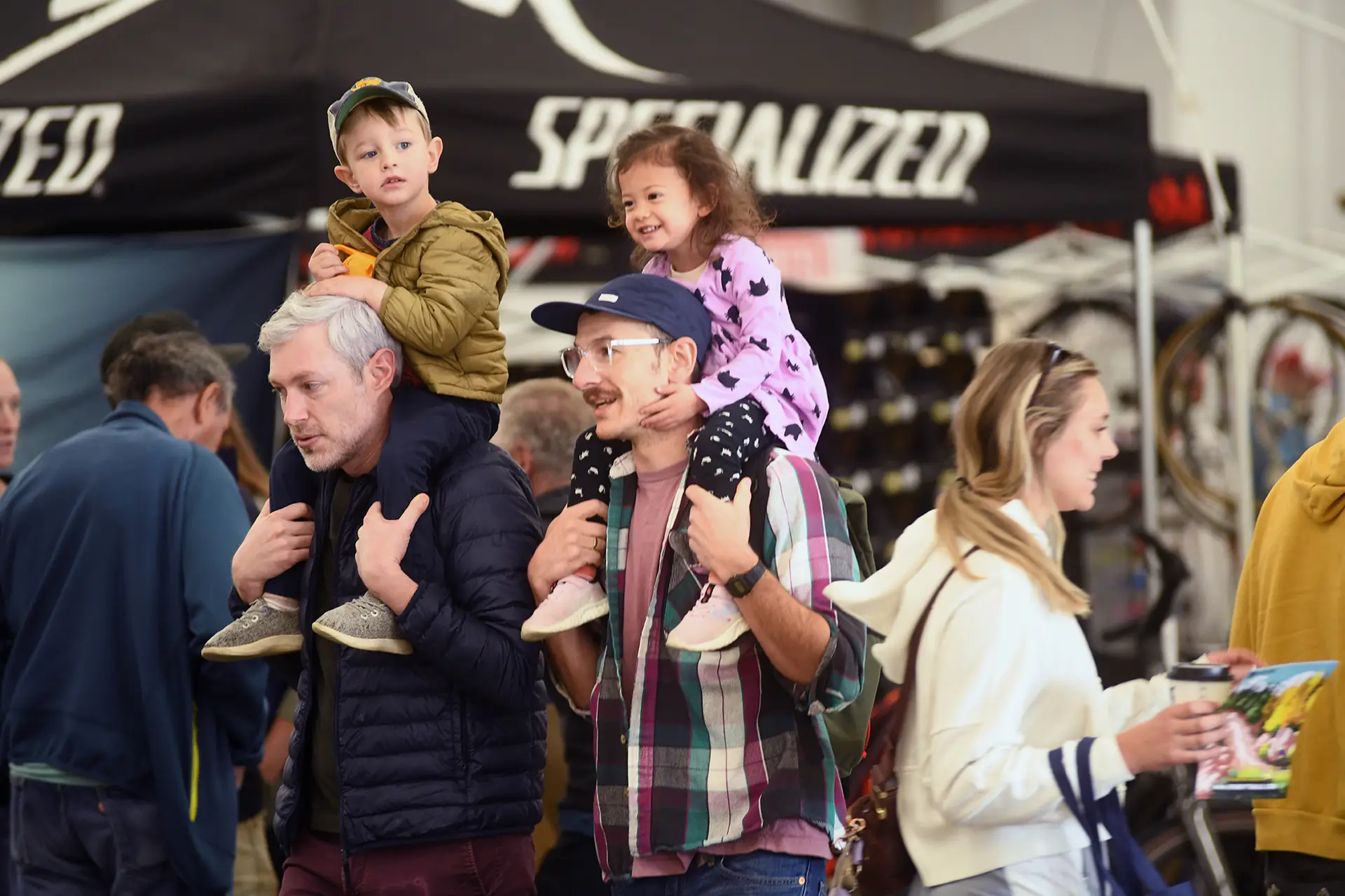 Attendees walk around VeloSwap event