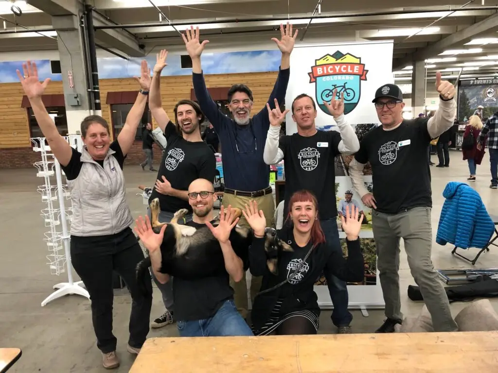 Group of volunteers at an event