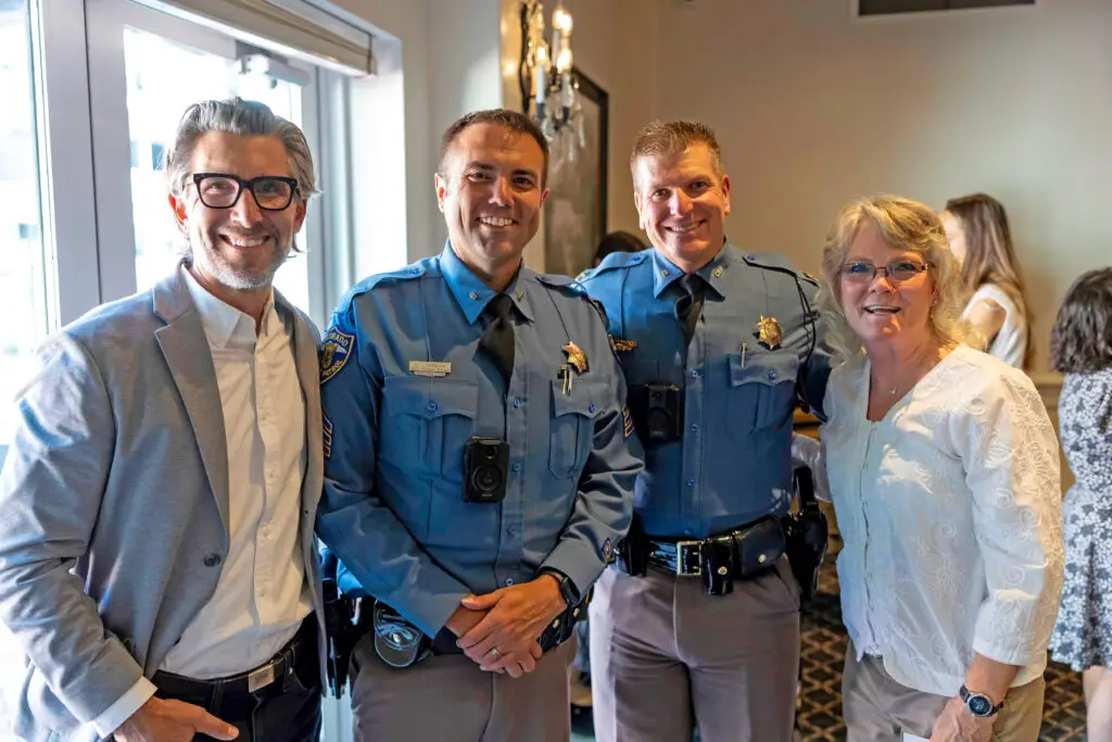 Advocates, legislators, and Colorado State Patrol group