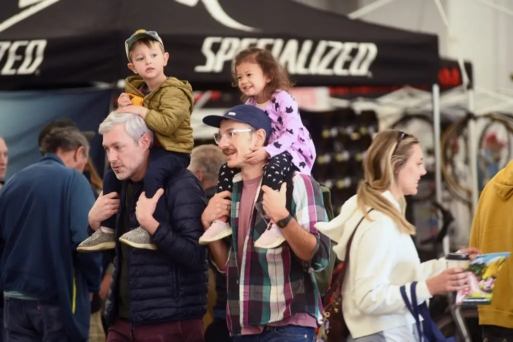 VeloSwap attendees walk at event