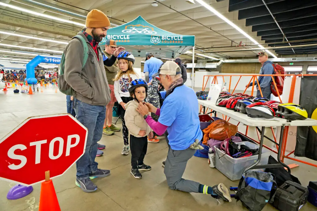 Bike educator works with youth