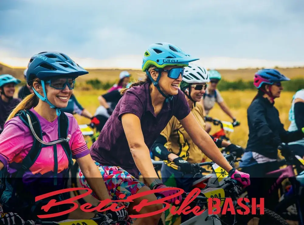 Women bicyclists at Beti Bike Bash