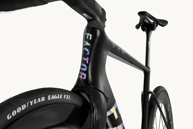 Closeup of Factor Ostro VAM bike