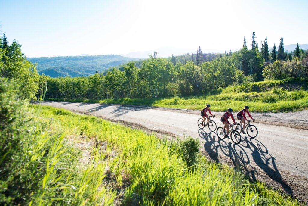 Tour de Steamboat bike riders