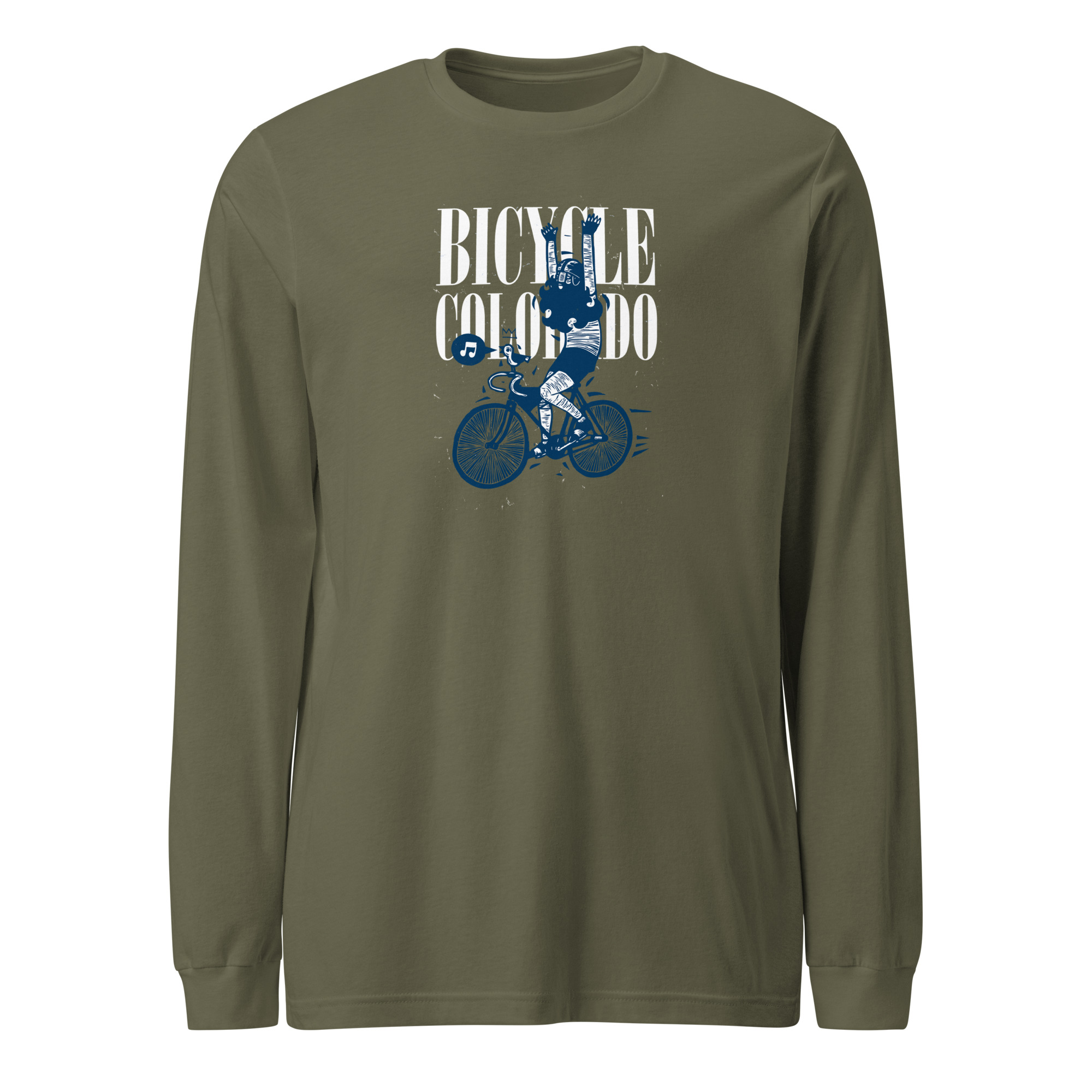 John Fellows - Bicycle Colorado Unisex Long Sleeve Tee - Image 2