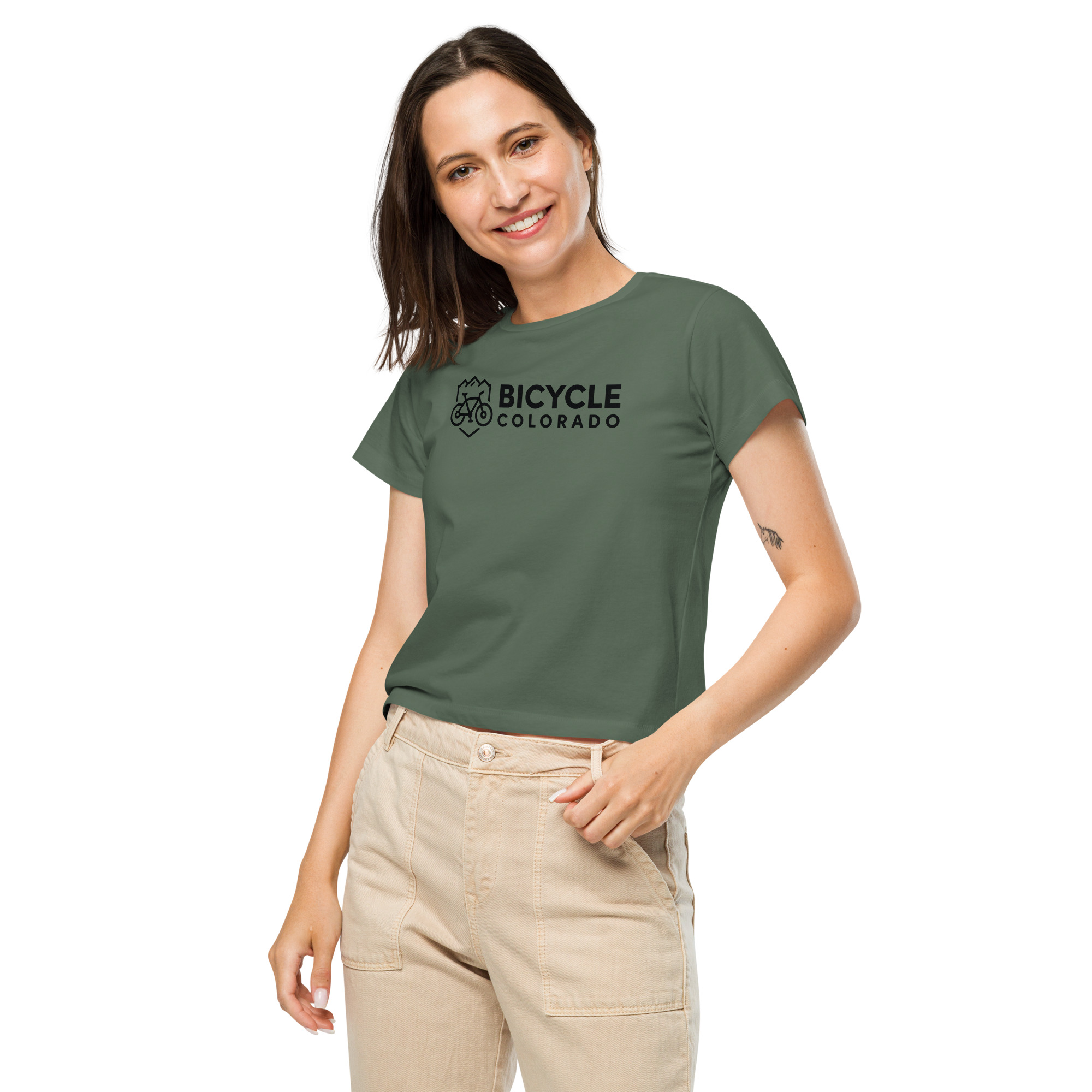 Women’s High-Waisted T-Shirt - Image 11